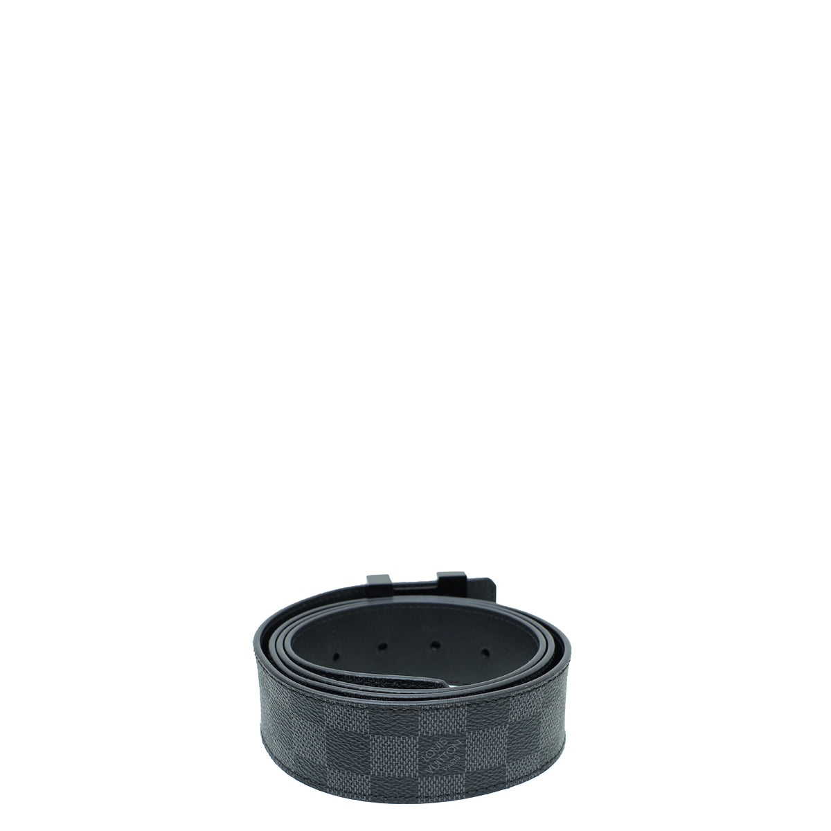 Louis Vuitton Graphite Matte Black Initiales 40mm Belt 44