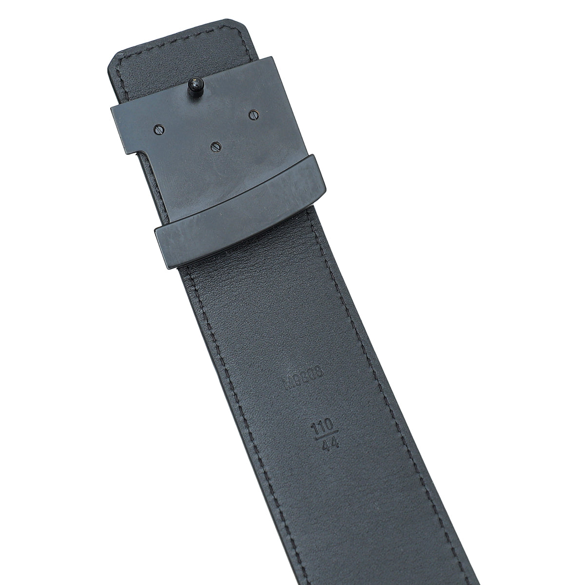 lv initiales 40mm matte black belt