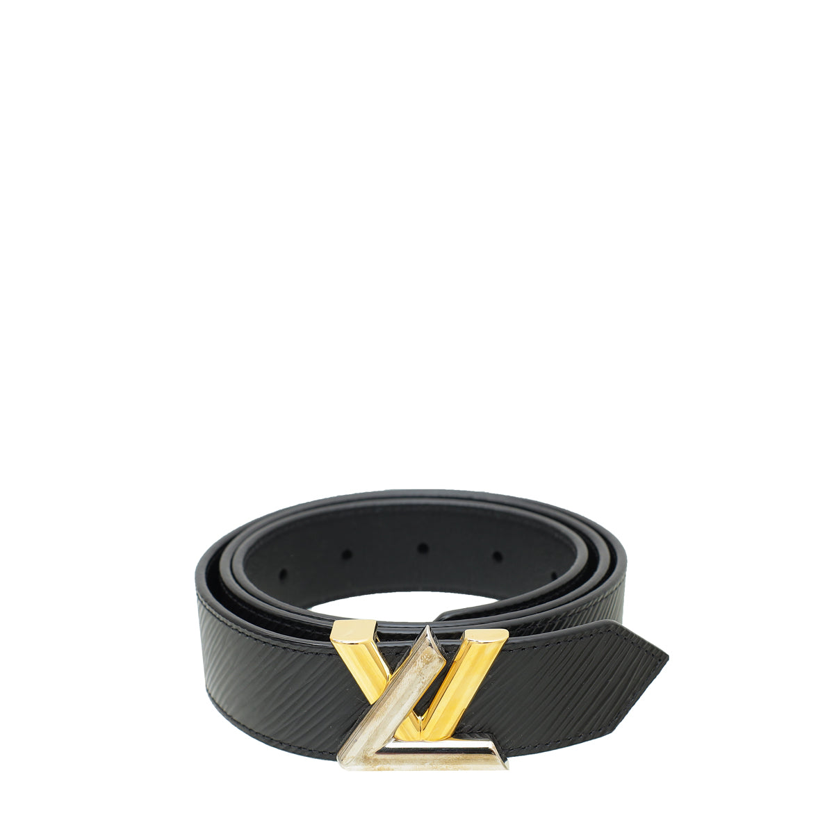 Louis Vuitton Black 30 mm Twist Belt 34-Louis Vuitton-THE CLOSET