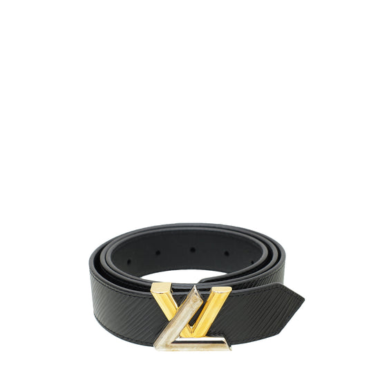 Louis Vuitton Black 30 mm Twist Belt 34 – The Closet