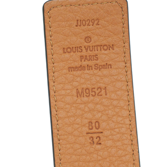 Louis Vuitton Bicolor Initiales 30mm Reversible Belt 32
