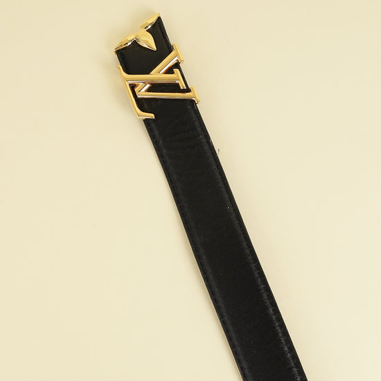 Louis Vuitton Monogram Black Pretty LV 30mm Reversible Belt 34