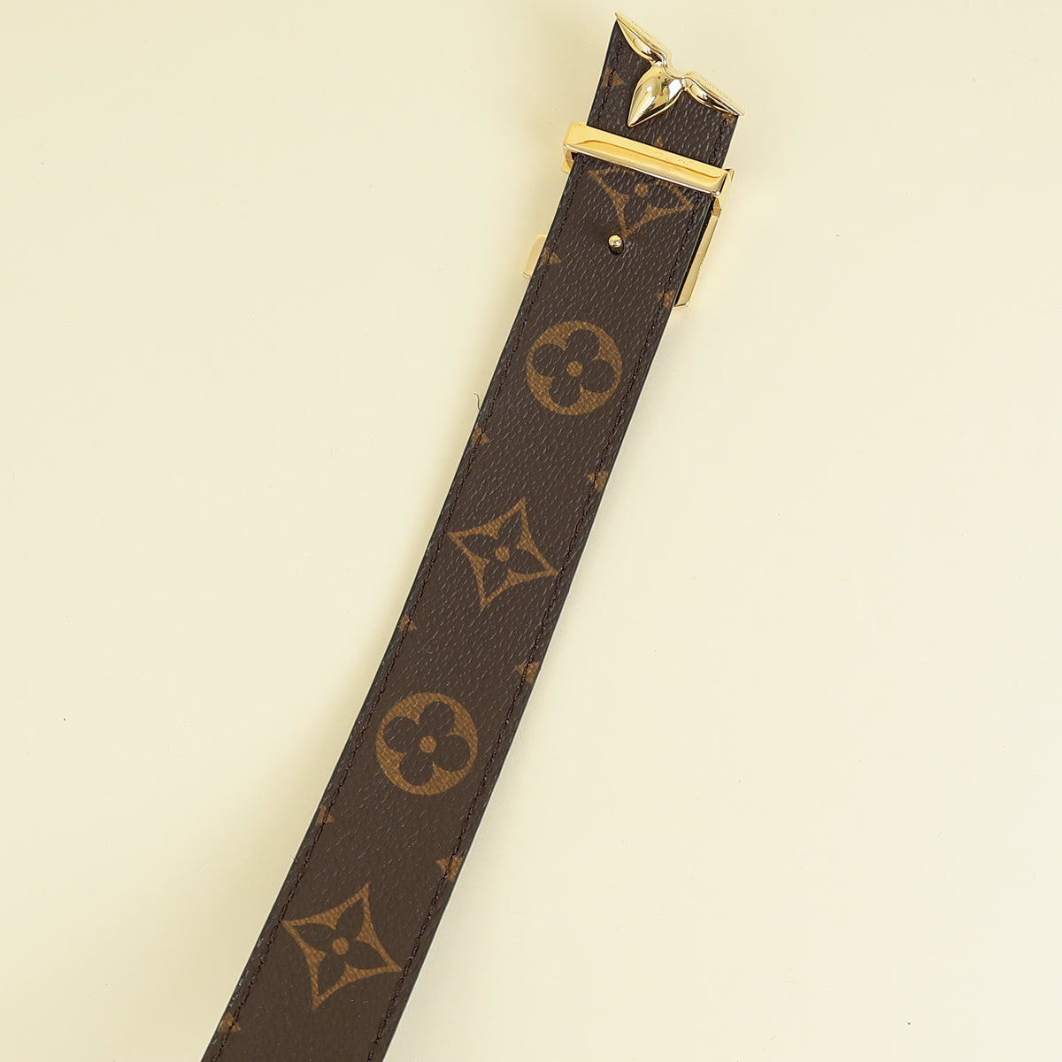 Louis Vuitton Monogram Black Pretty LV 30mm Reversible Belt 34