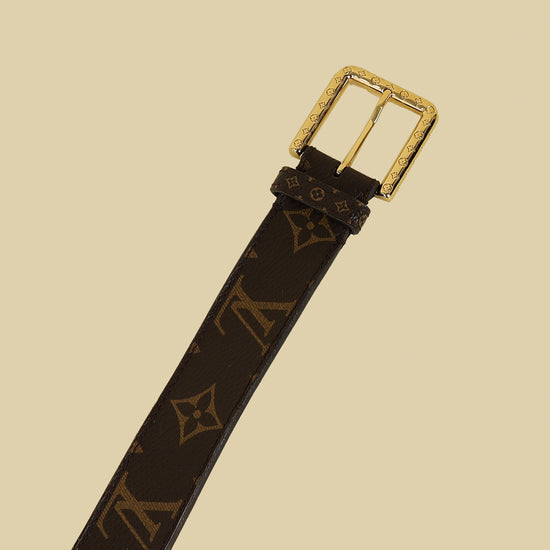 Louis Vuitton Brown Monogram Daily Multi Pocket 30mm Belt 28-Louis Vuitton-THE CLOSET