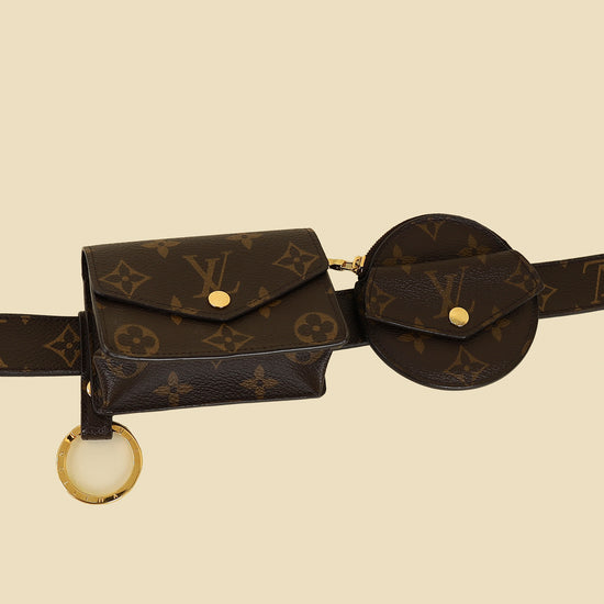 Louis Vuitton Brown Monogram Daily Multi Pocket 30mm Belt 28-Louis Vuitton-THE CLOSET