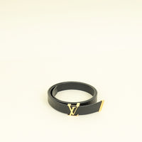 Louis Vuitton Black Initiales 20mm Belt 28