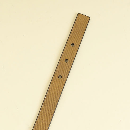 Louis Vuitton Metallic Bronze Initials Buckle 20mm Belt 32