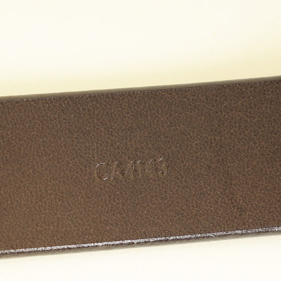 Louis Vuitton Metallic Bronze Initials Buckle 20mm Belt 32