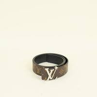 Louis Vuitton Monogram Black Initiales 40mm Reversible Belt 36
