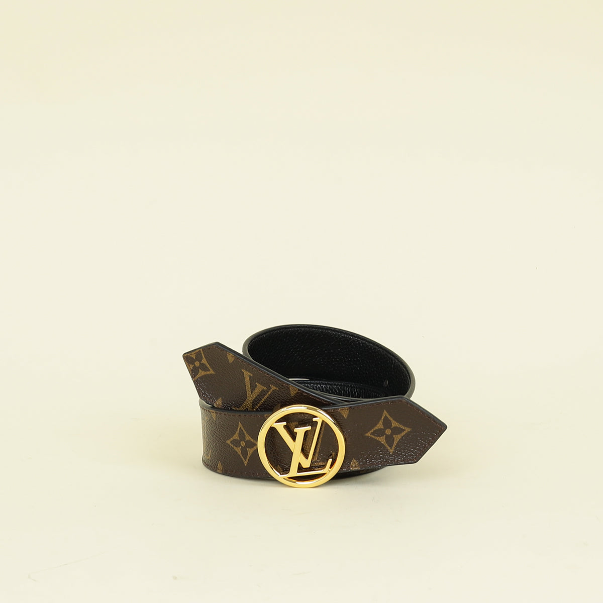 Louis Vuitton Monogram Black Circle Reversible 35mm Belt 34-Louis Vuitton-Belts-THE CLOSET
