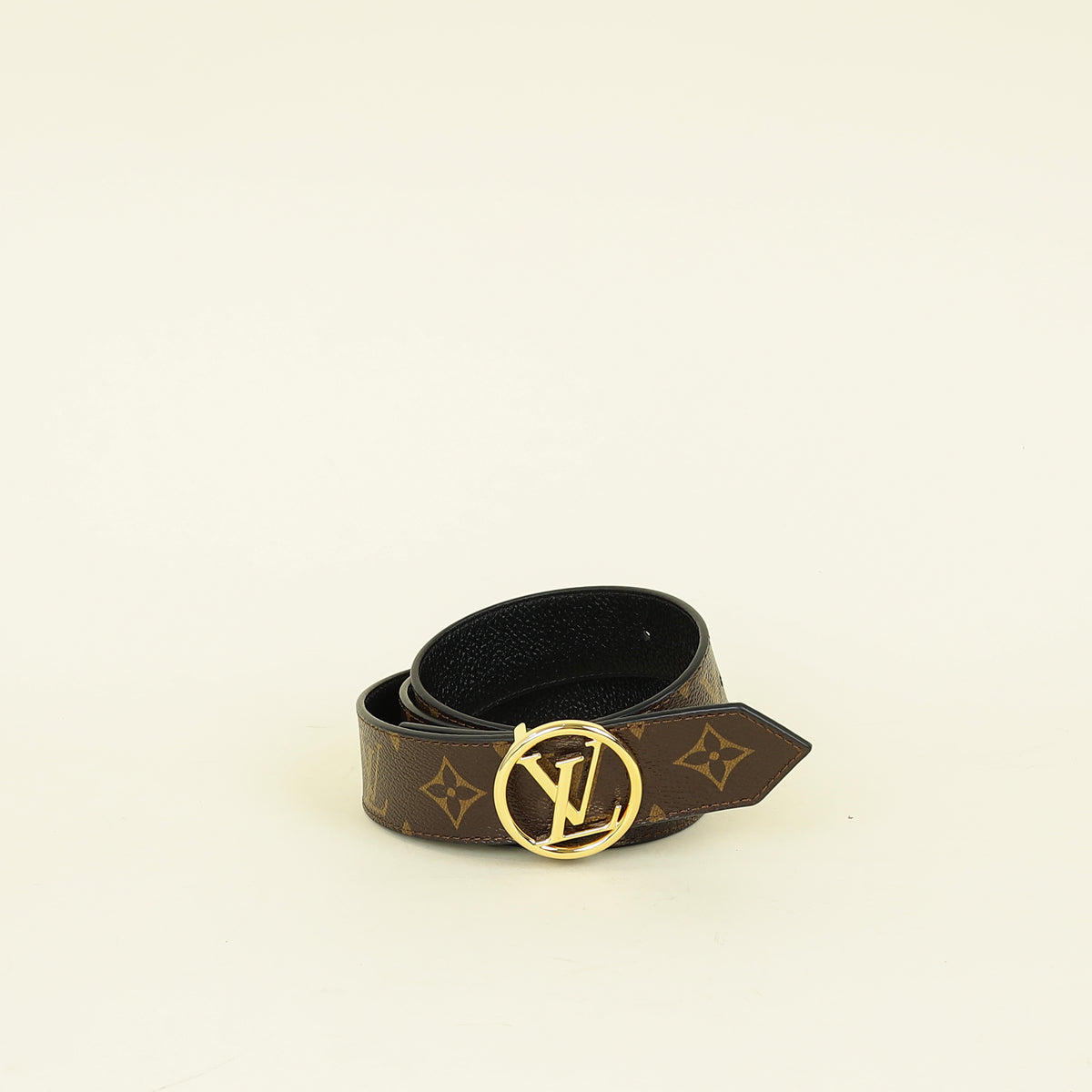 Louis Vuitton Monogram Black Circle Reversible 35mm Belt 36-Louis Vuitton-Belts-THE CLOSET