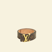 Louis Vuitton Brown Monogram LV Initials Belt 34