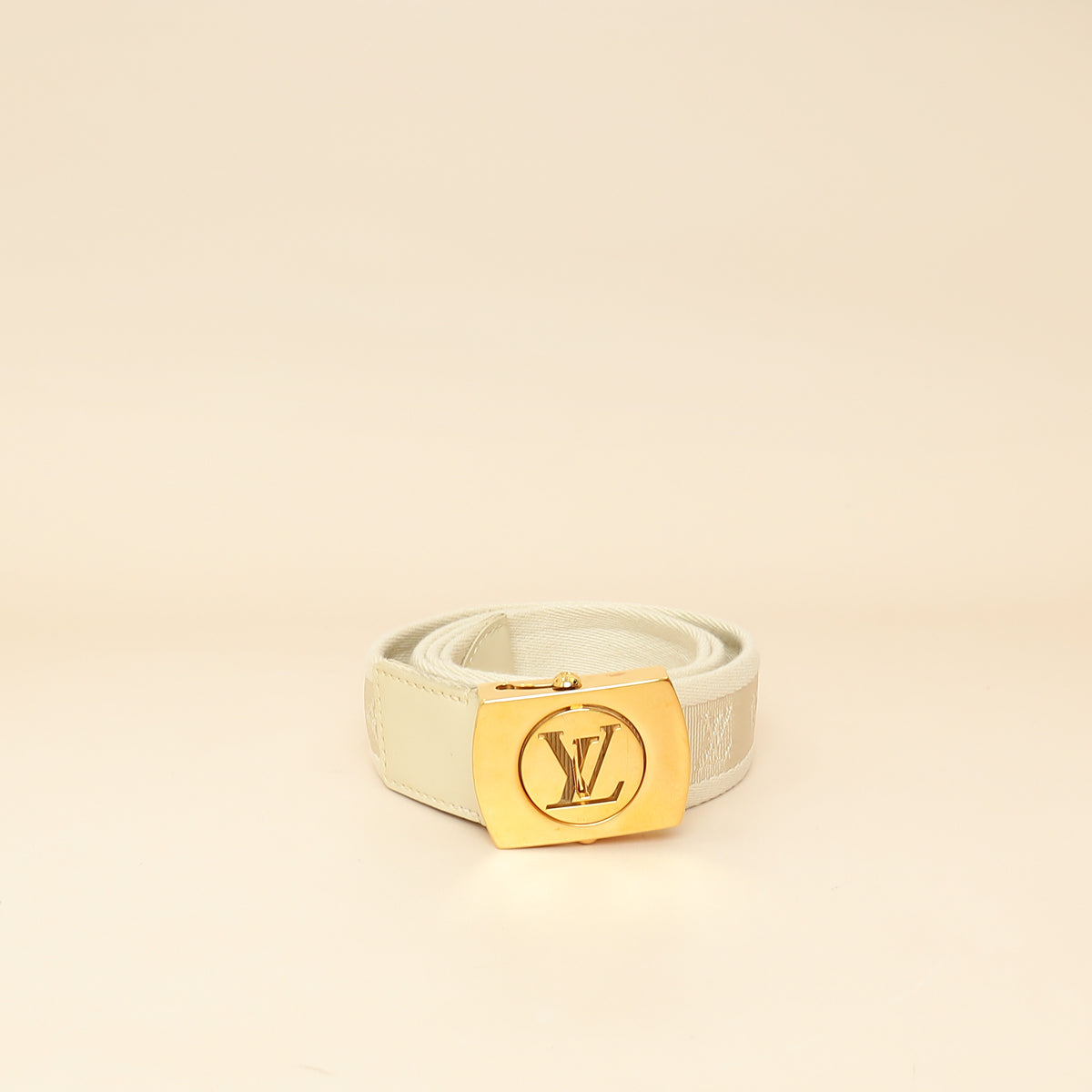Louis Vuitton Cream Monogram Fortune Sangle Belt 32 – THE CLOSET