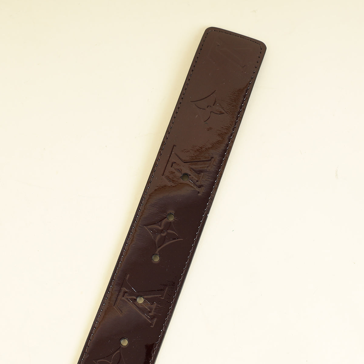 Louis Vuitton Amarante Monogram Vernis Initials Belt 34-Louis Vuitton-THE CLOSET