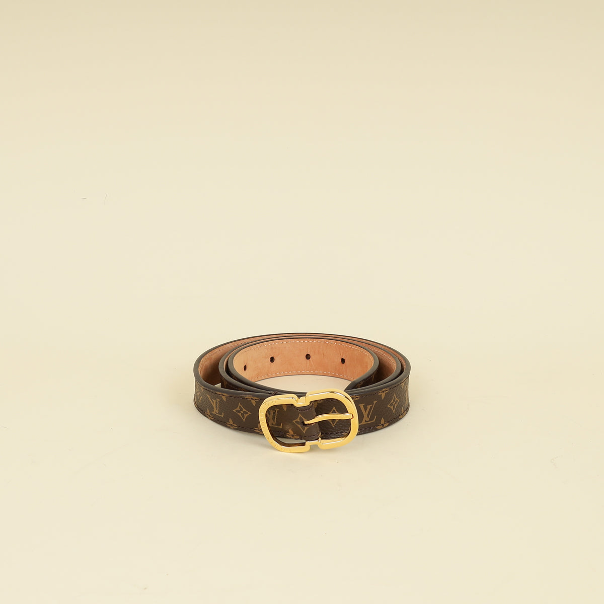 Louis Vuitton Ebene Monogram Mini 25mm Belt 34-Louis Vuitton-THE CLOSET