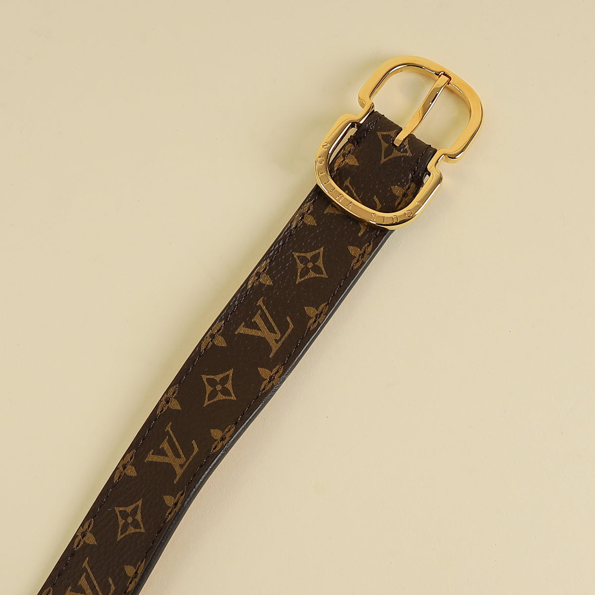 Louis Vuitton Ebene Monogram Mini 25mm Belt 34-Louis Vuitton-THE CLOSET