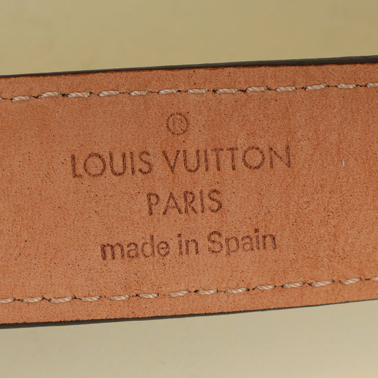 Louis Vuitton Ebene Monogram Mini 25mm Belt 34-Louis Vuitton-THE CLOSET