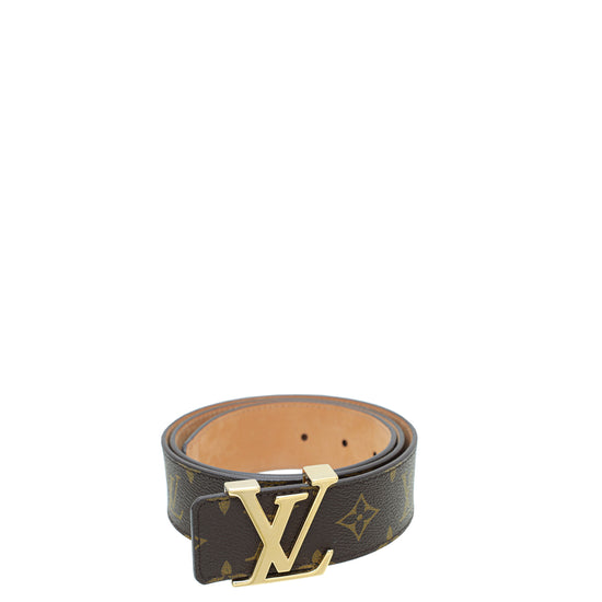 Louis Vuitton Brown Monogram Initials Belt 34