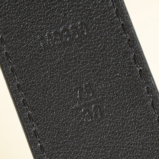 Louis Vuitton Noir Twist 30mm Belt 30