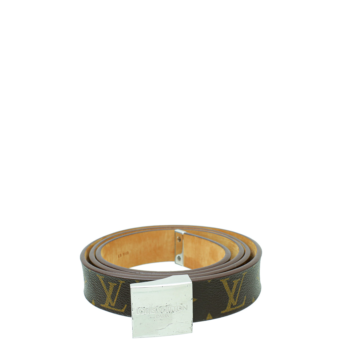 Louis Vuitton Buckle Monogram Belt 44-Louis Vuitton-THE CLOSET