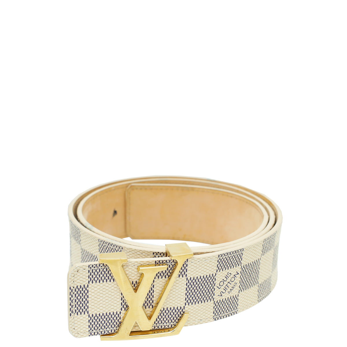 Louis Vuitton Damier Azur Initiales 40mm Belt 34 THE CLOSET