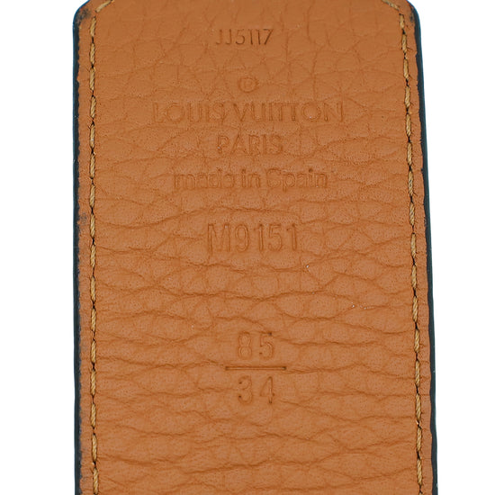 Louis Vuitton Bicolor Initials Buckle Reversible 40mm Belt 34