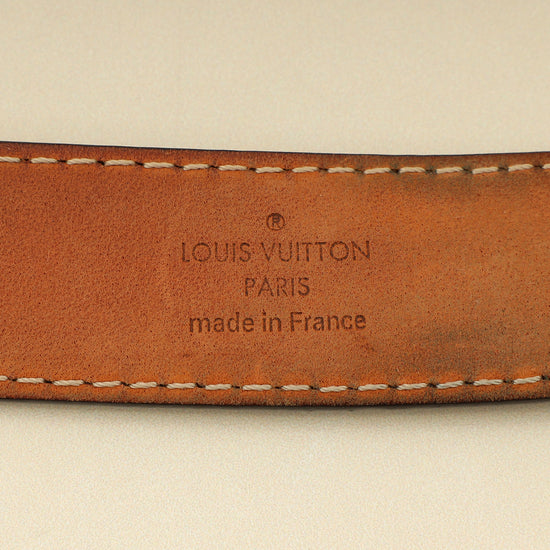 Louis Vuitton Brown Monogram 25mm LV Initials Belt 32-Louis Vuitton-THE CLOSET