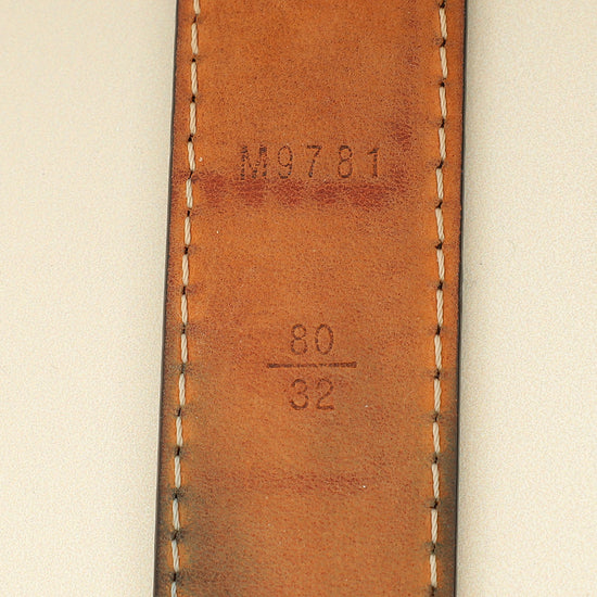Louis Vuitton Brown Monogram 25mm LV Initials Belt 32-Louis Vuitton-THE CLOSET
