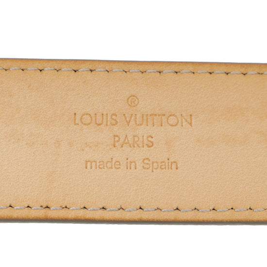 Louis Vuitton Beige Monogram Vernis Ceinture 30mm Belt 36