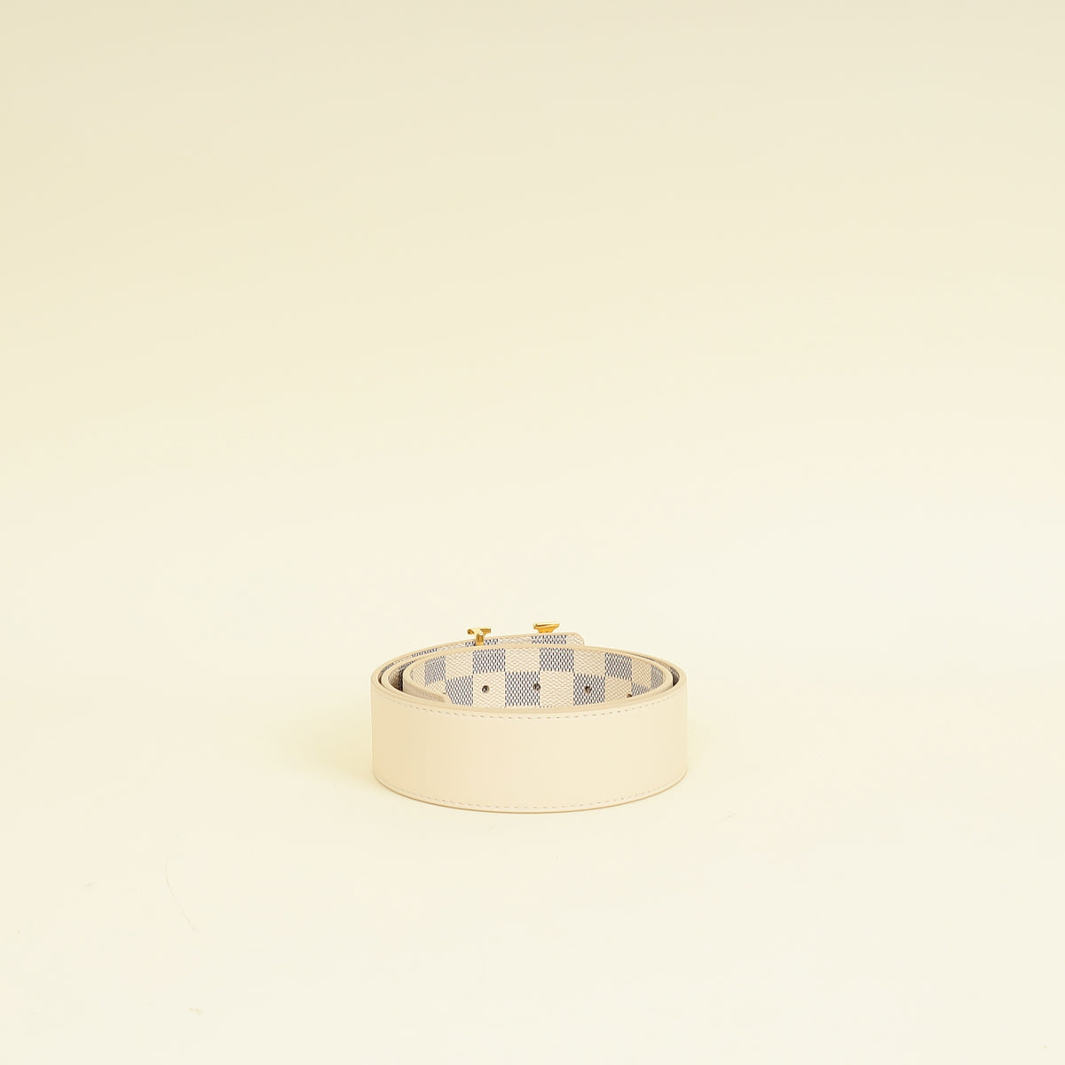 Louis Vuitton Damier Azur Initials Buckle 40mm Belt 32