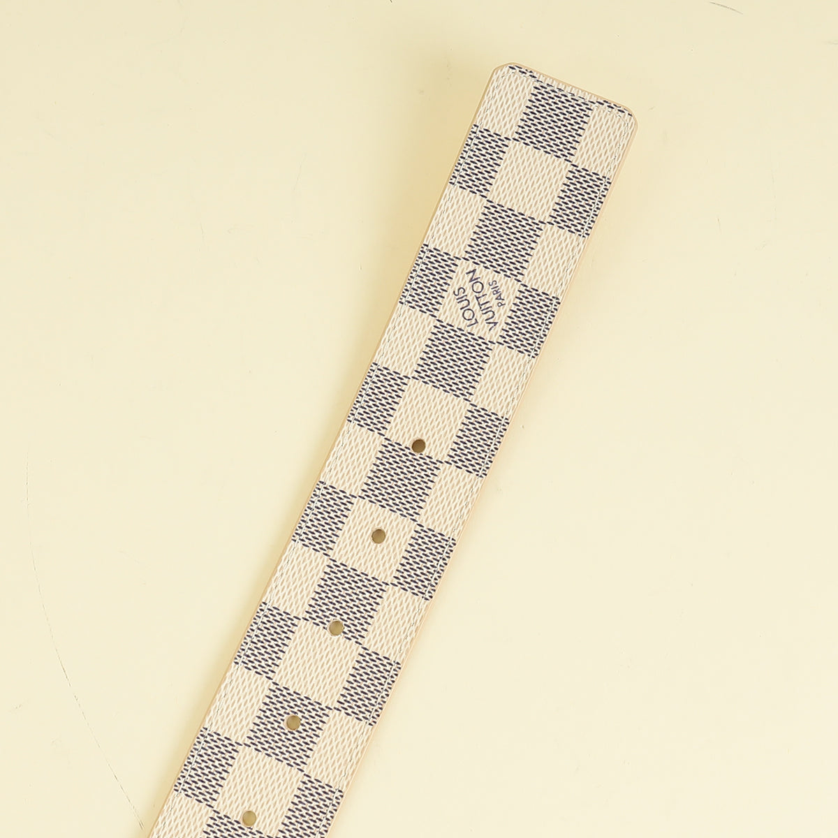 Louis Vuitton Damier Azur Initials Buckle 40mm Belt 32