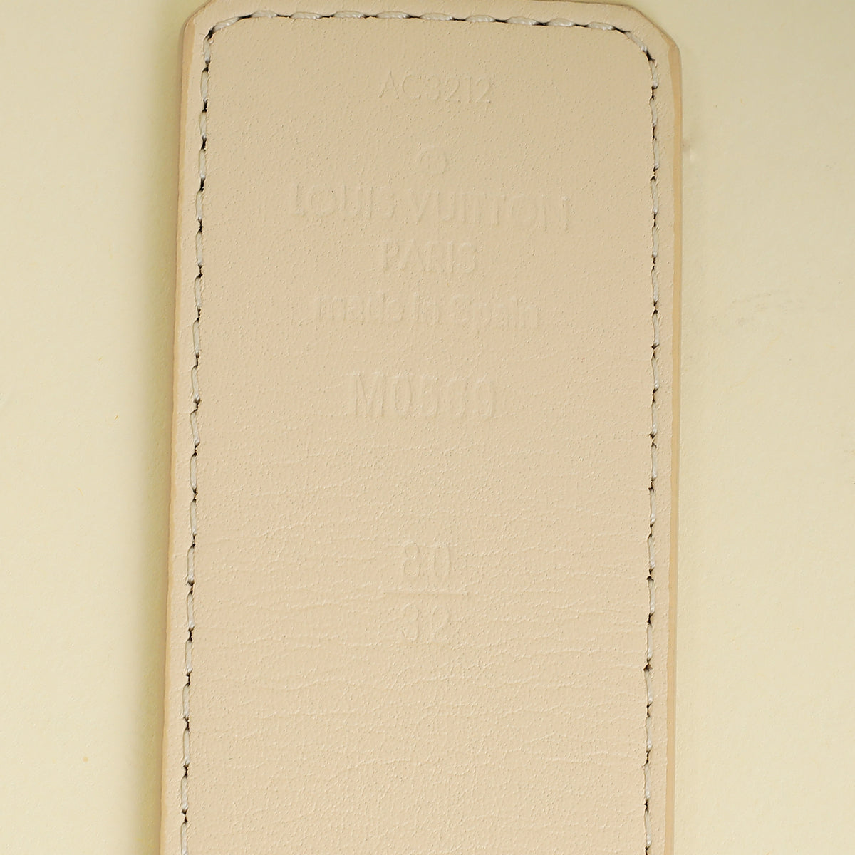 Louis Vuitton Damier Azur Initials Buckle 40mm Belt 32