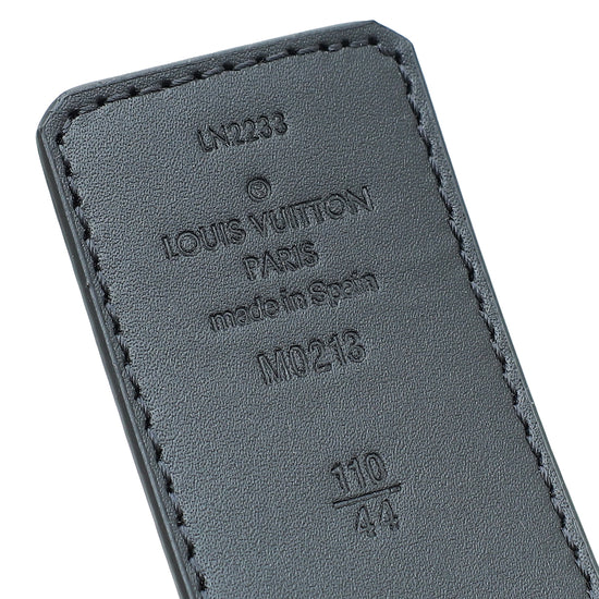 Louis Vuitton Damier Graphite LV Initiales 40mm Reversible Belt 44