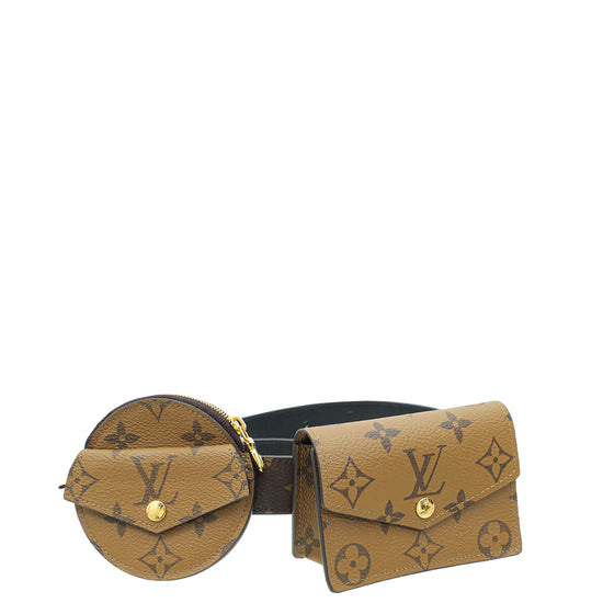 Louis Vuitton Monogram Reverse Daily Multi Pocket 30mm Belt 32