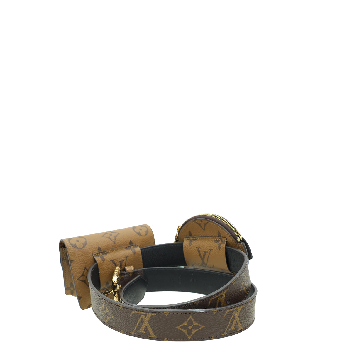 Louis Vuitton Monogram Reverse Daily Multi Pocket 30mm Belt 32