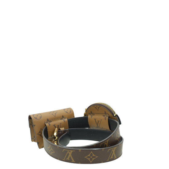 Louis Vuitton Monogram Reverse Daily Multi Pocket 30mm Belt 32