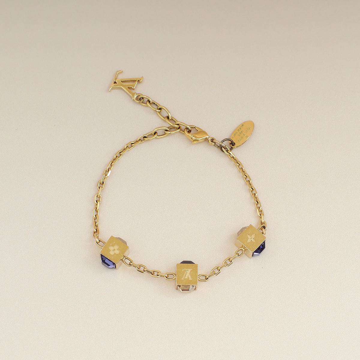 Louis Vuitton Purple Multicolor Gamble Bracelet
