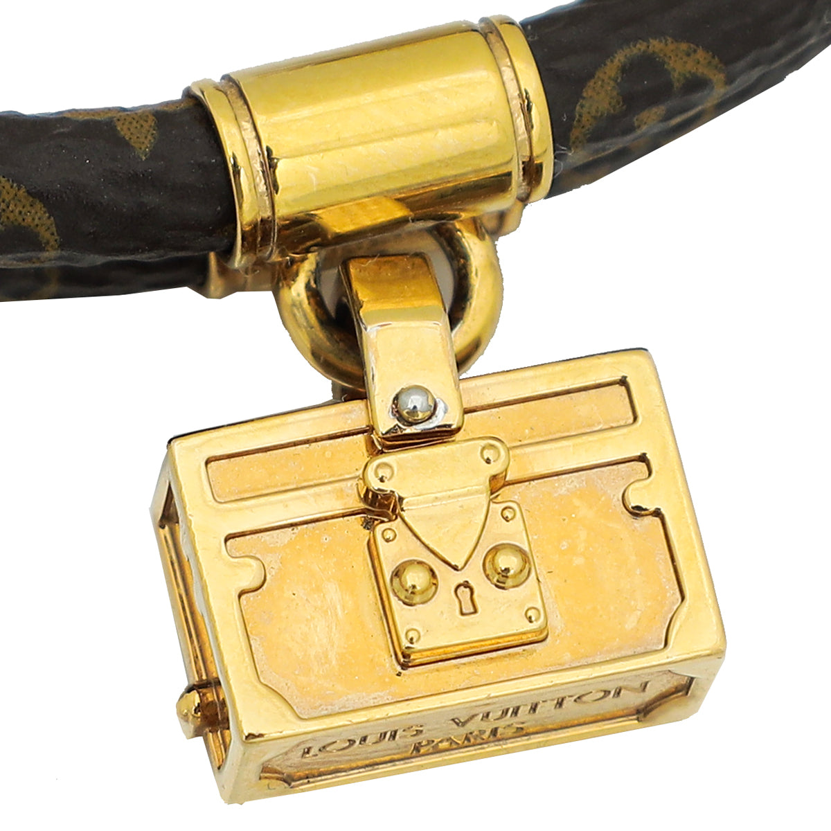 Louis Vuitton Petite Malle Charm Bracelet - Brown, Brass Charm