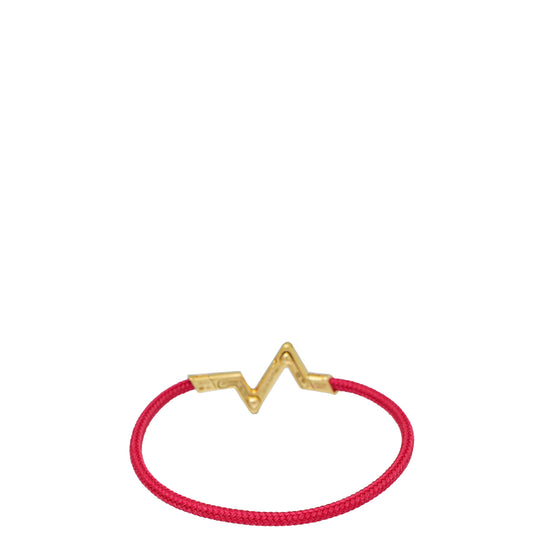 Louis Vuitton LV Volt Upside Down Earrings, Yellow Gold, White