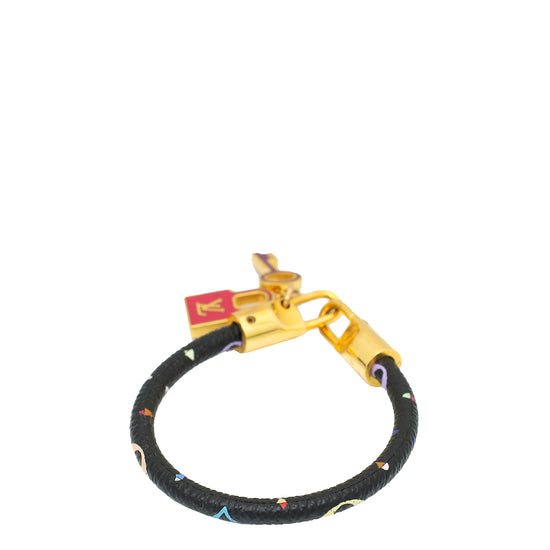 Louis Vuitton Black Multicolor Luck It Bracelet