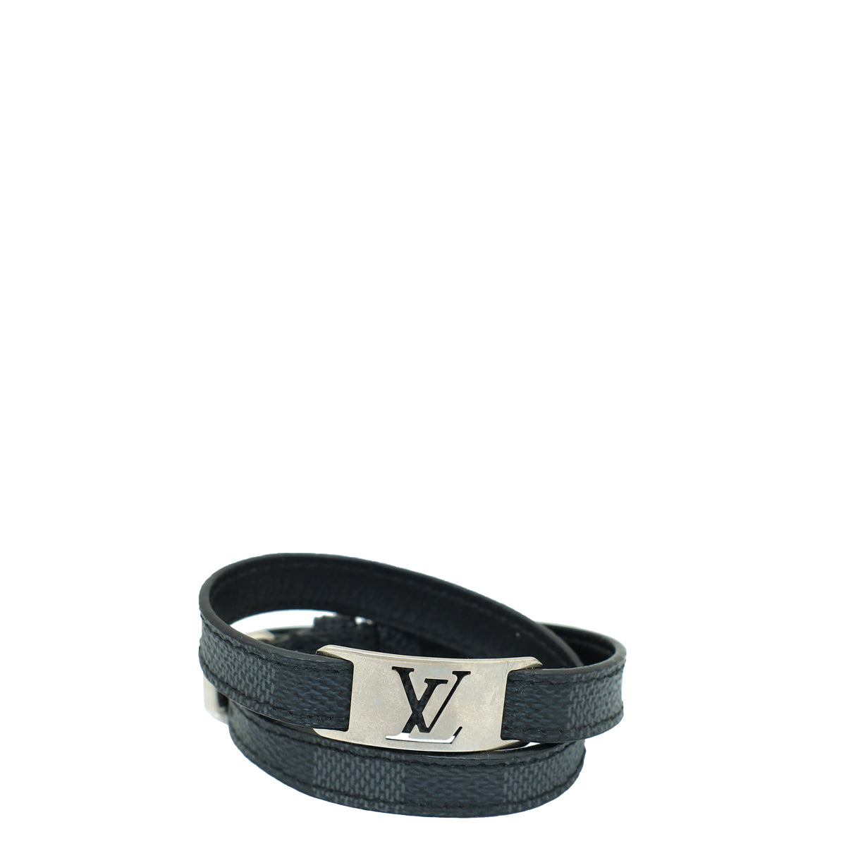 Louis Vuitton Damier Graphite Sign It Bracelet-Louis Vuitton-THE CLOSET