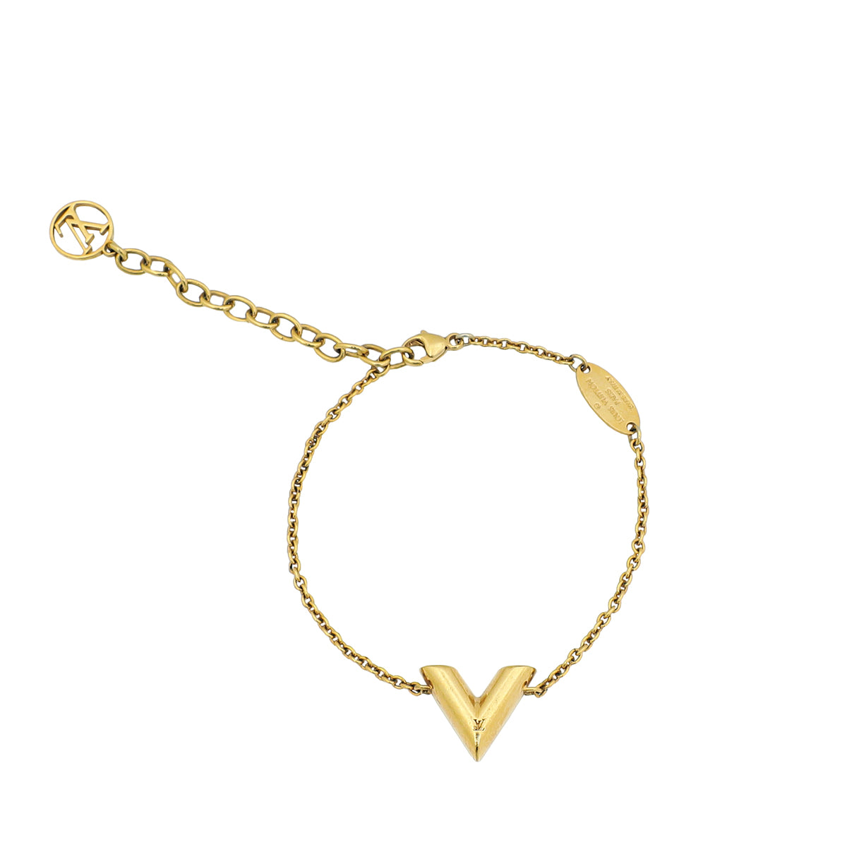 Louis Vuitton Gold Essential V Bracelet-Louis Vuitton-THE CLOSET