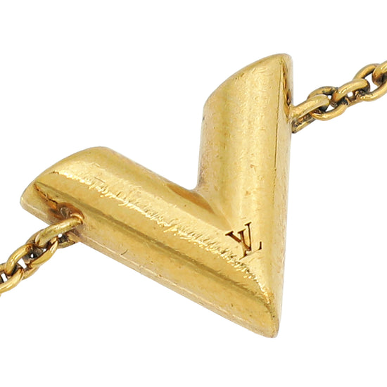 Louis Vuitton Gold Essential V Bracelet