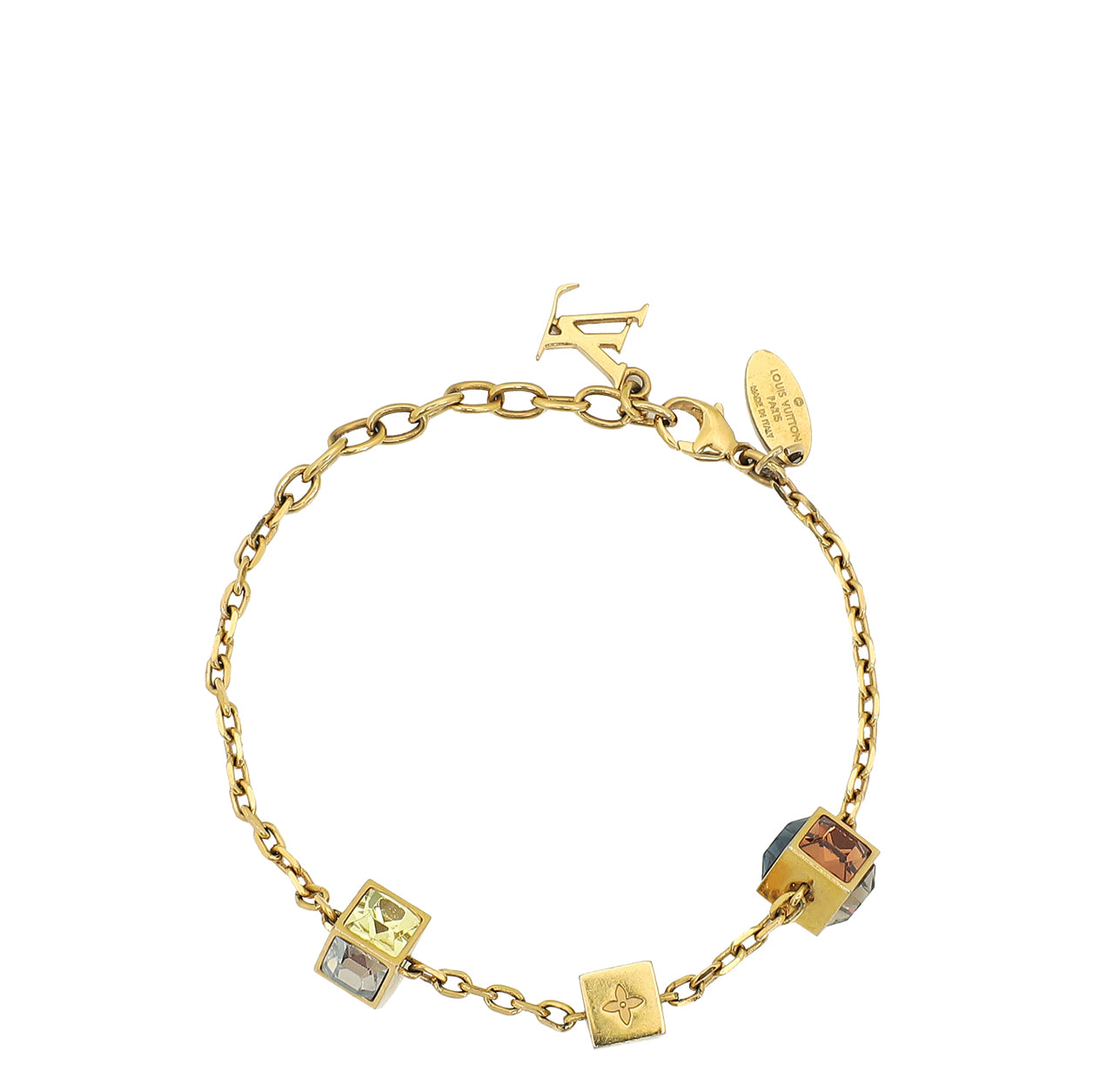 Louis Vuitton Multicolor Crystal Gamble Bracelet-Louis Vuitton-THE CLOSET