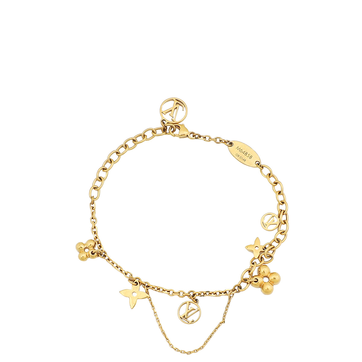 Louis Vuitton Gold Blooming Supple Bracelet-Louis Vuitton-THE CLOSET