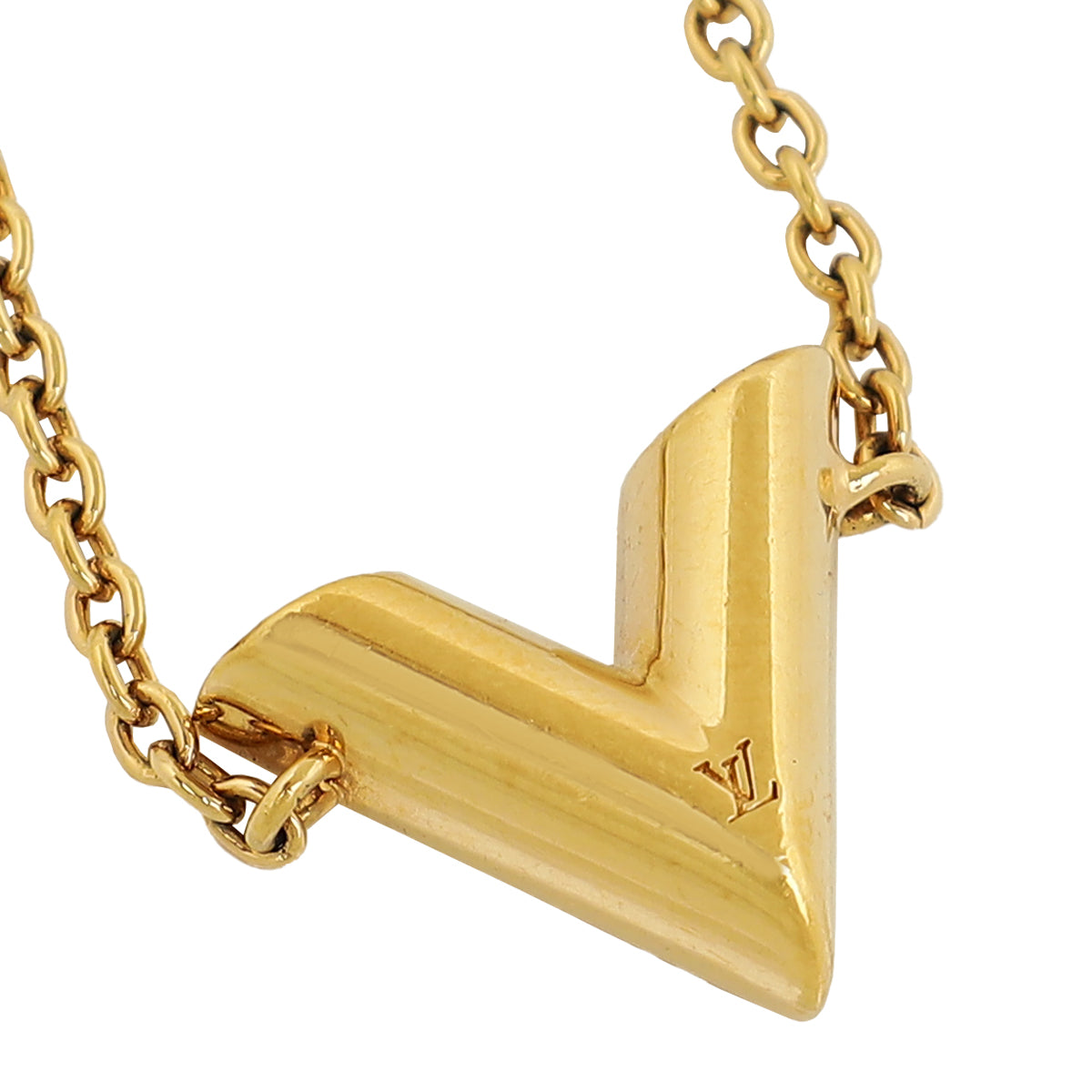 Louis Vuitton Gold Finish Essential V Bracelet