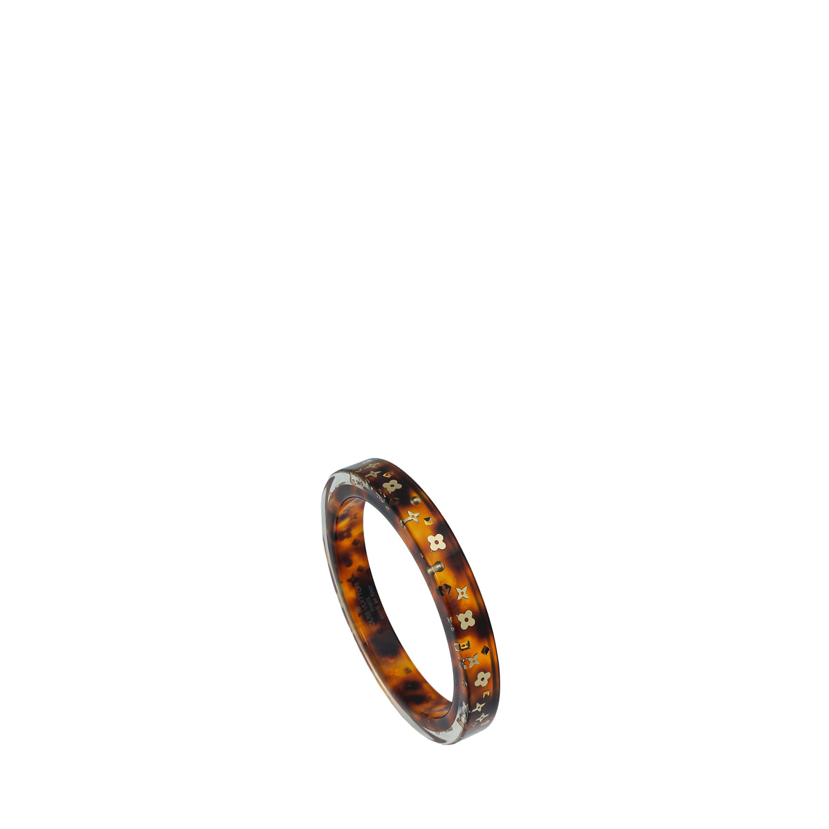 Louis Vuitton Brown Tortoise Resin Inclusion PM Bracelet-Louis Vuitton-THE CLOSET