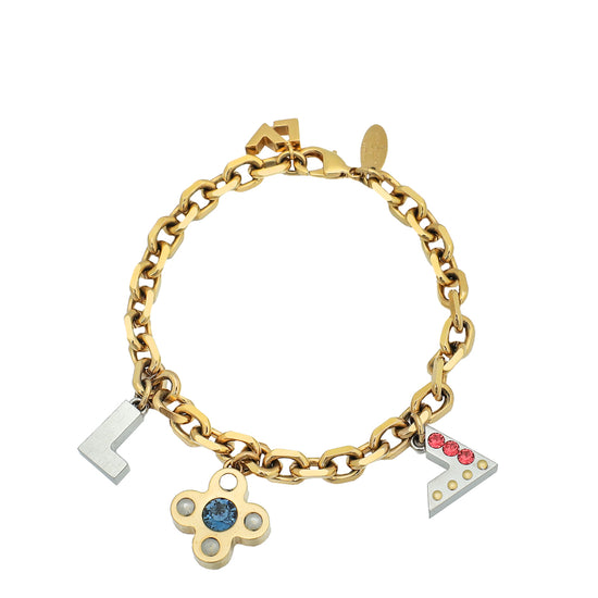 Louis Vuitton Love Letter Bracelet, Brown, 19