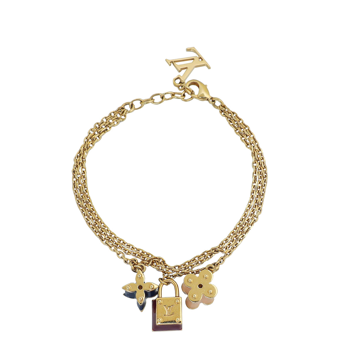 Louis Vuitton Gold Sweet Charms Sautoir Bracelet-Louis Vuitton-THE CLOSET
