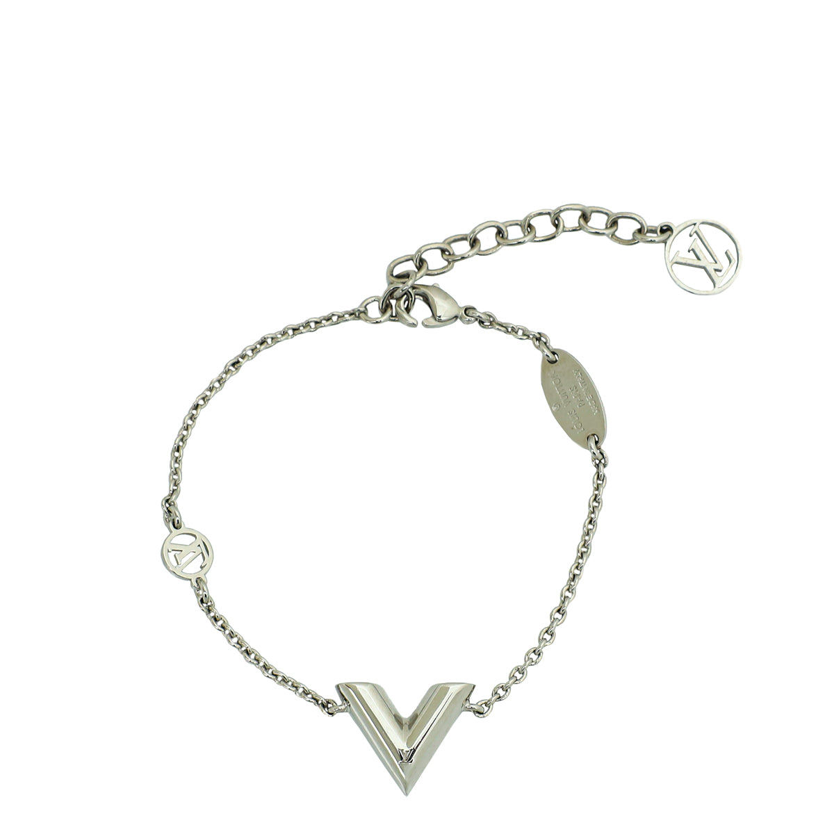 Louis Vuitton Silver Essential V Supple Bracelet-Louis Vuitton-THE CLOSET